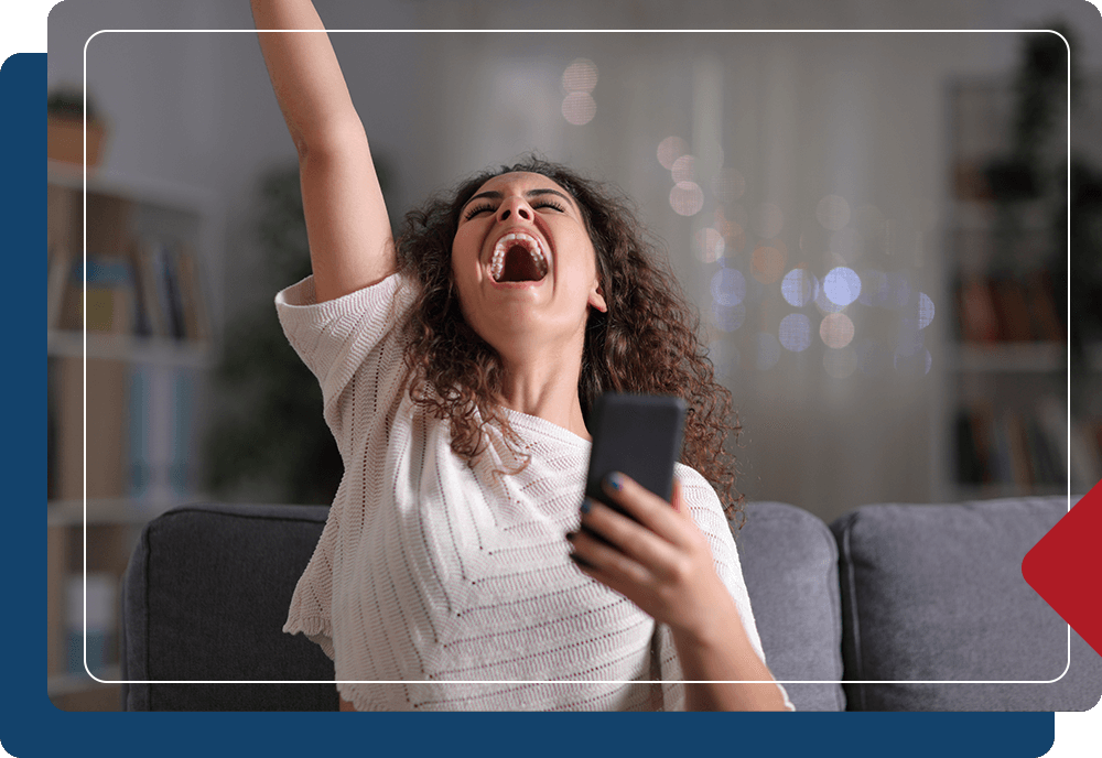 Image of a happy woman